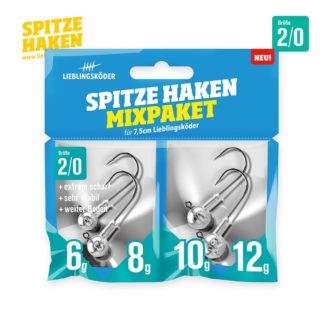Spitze Haken #2/0 Mixpaket